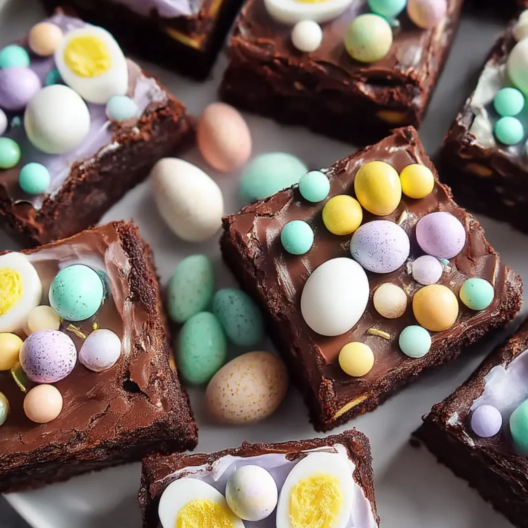 FROSTED EASTER BROWNIES