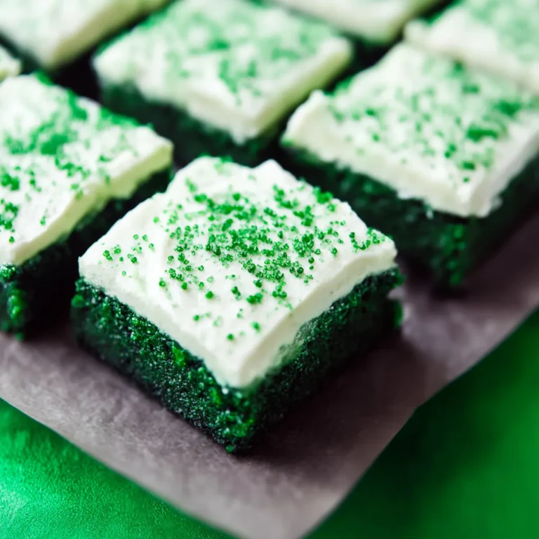 Green Velvet Brownies with Cream Cheese Frosting