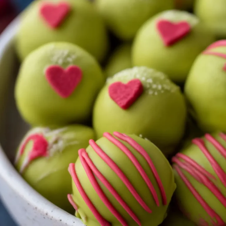 Grinch Oreo Balls with Red Velvet Oreos