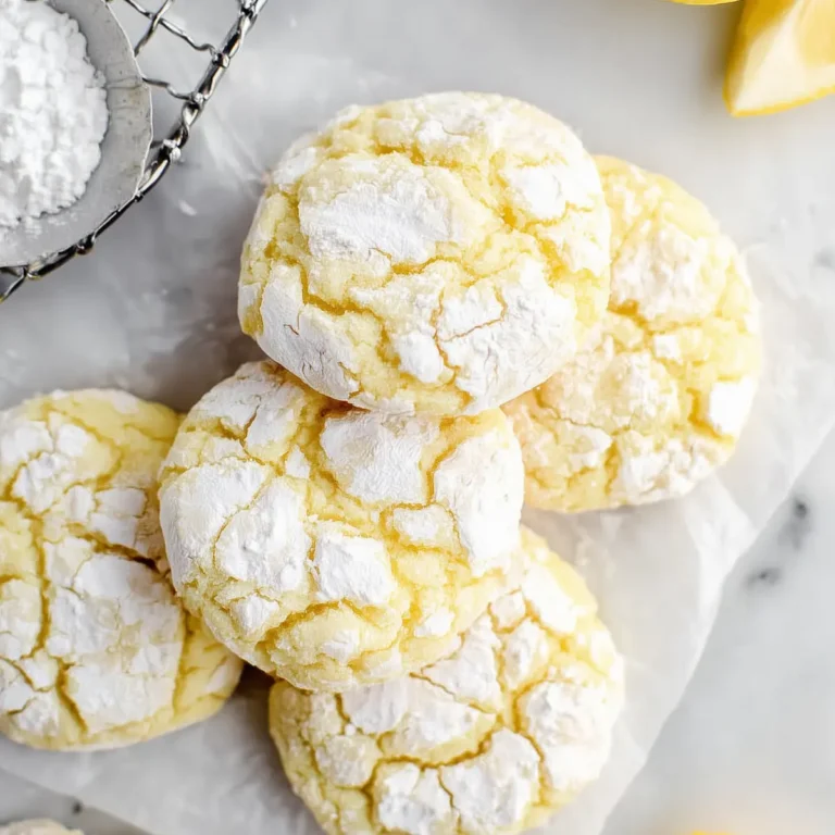 Lemon Crinkle Cookies