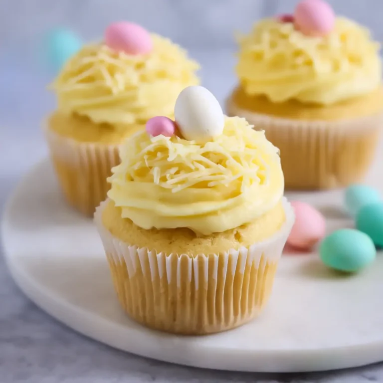 Lemon Curd Easter Cupcakes