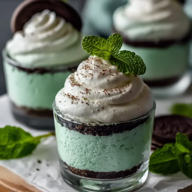 St Paddy's Mint Cheesecake Cups