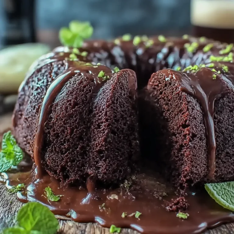 St. Patrick's Day Chocolate Guinness Bundt Cake with Stout Glaze