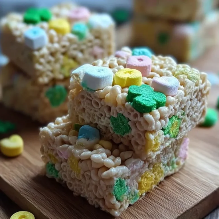 St. Patrick's Day Lucky Charms Rice Crispy Treats
