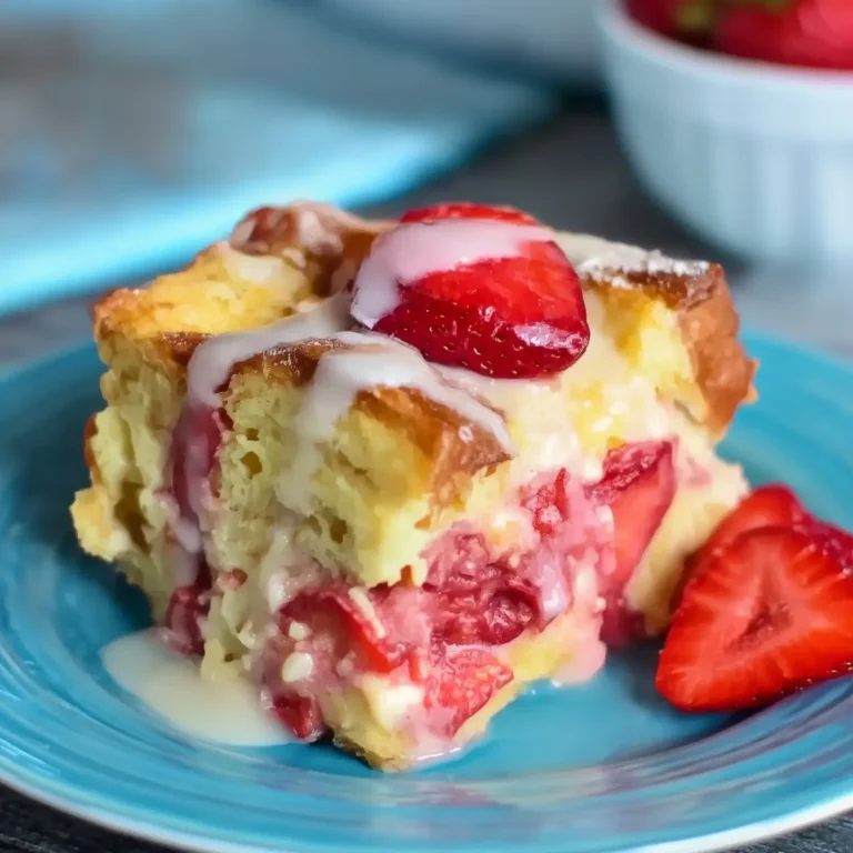Strawberry Cheesecake French Toast Casserole