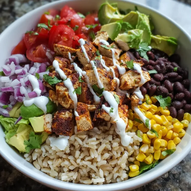 Chicken Taco Bowl with Brown Rice
