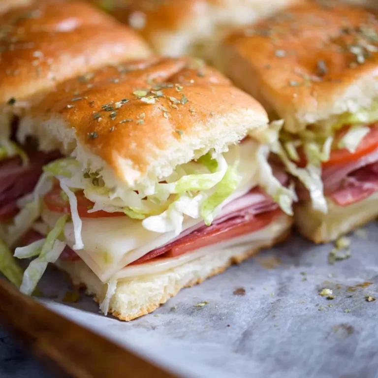 Cold Italian Sub Sandwich Party Sliders