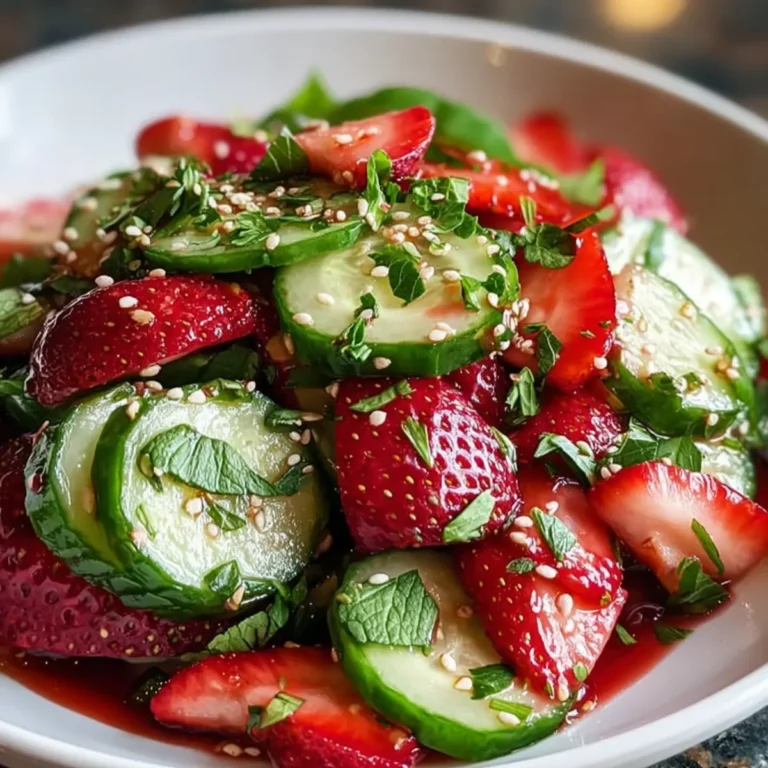 Cucumber Strawberry Salad