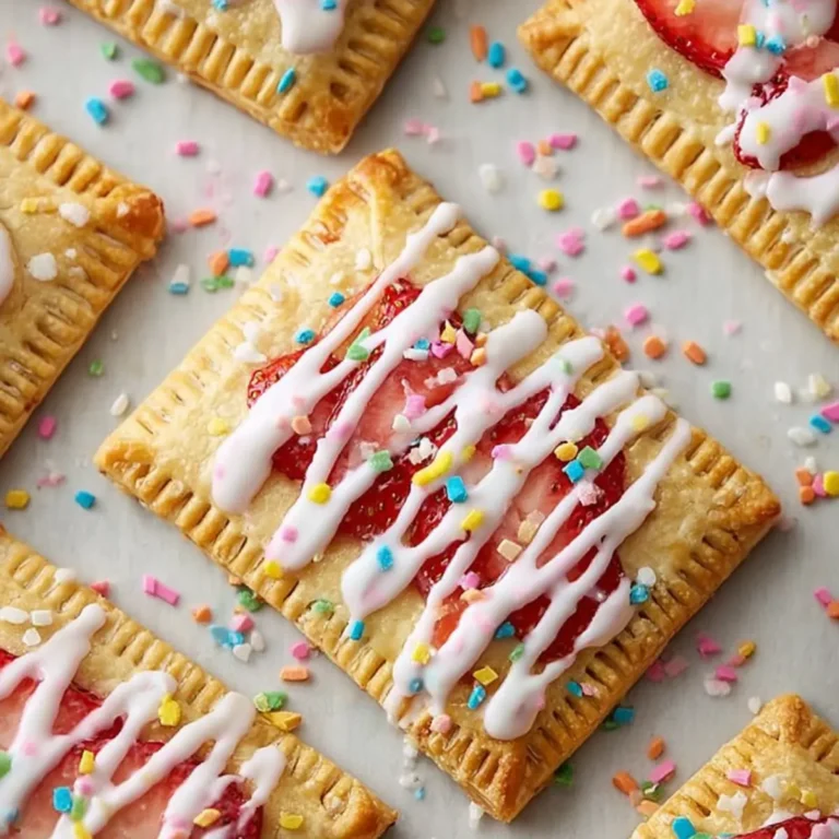 Homemade Frosted Strawberry Pop-Tarts
