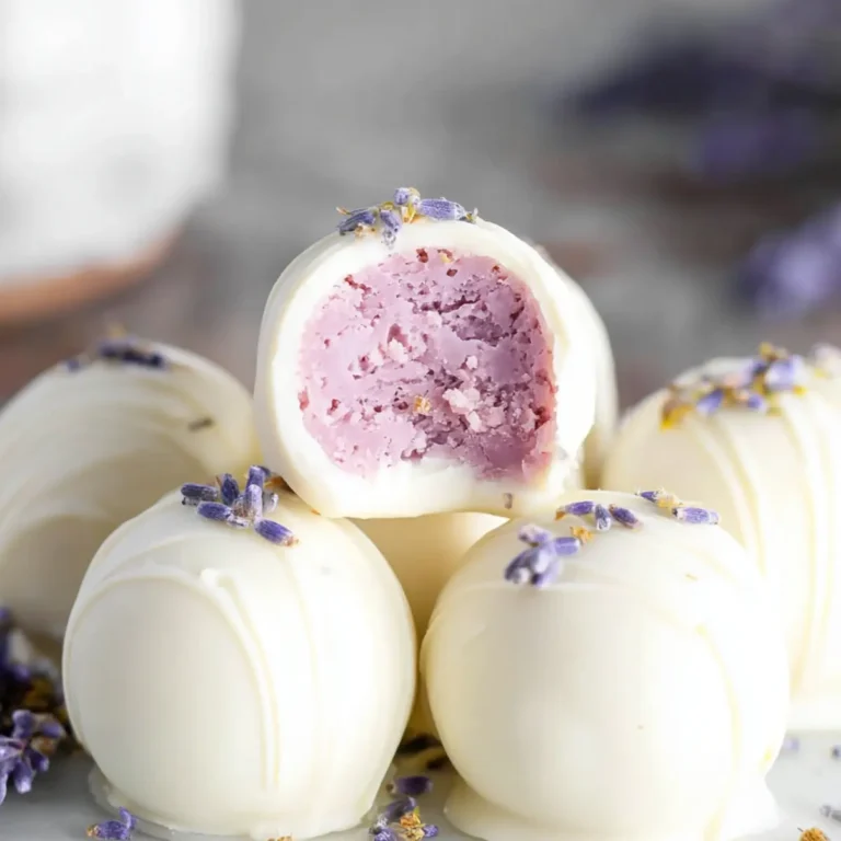 Honey Lavender White Chocolate Truffles