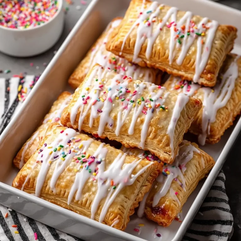 Protein Pop Tarts with Strawberry Jam and Vanilla Glaze