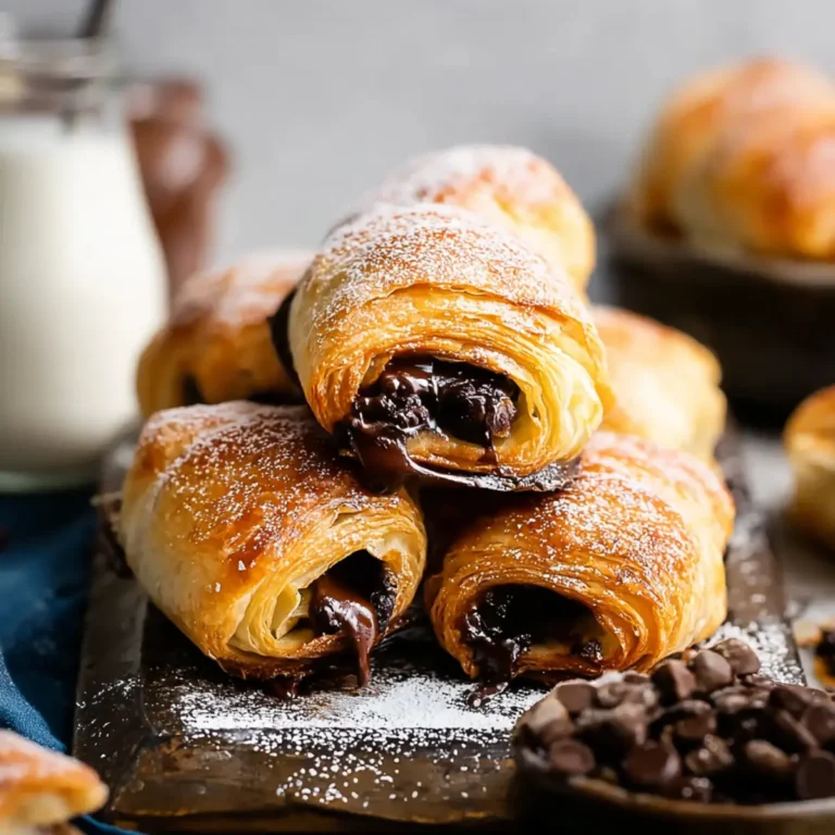 Puff Pastry Chocolate Croissants