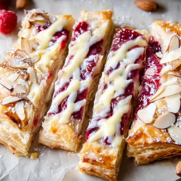Raspberry Almond Puff Pastry Danish