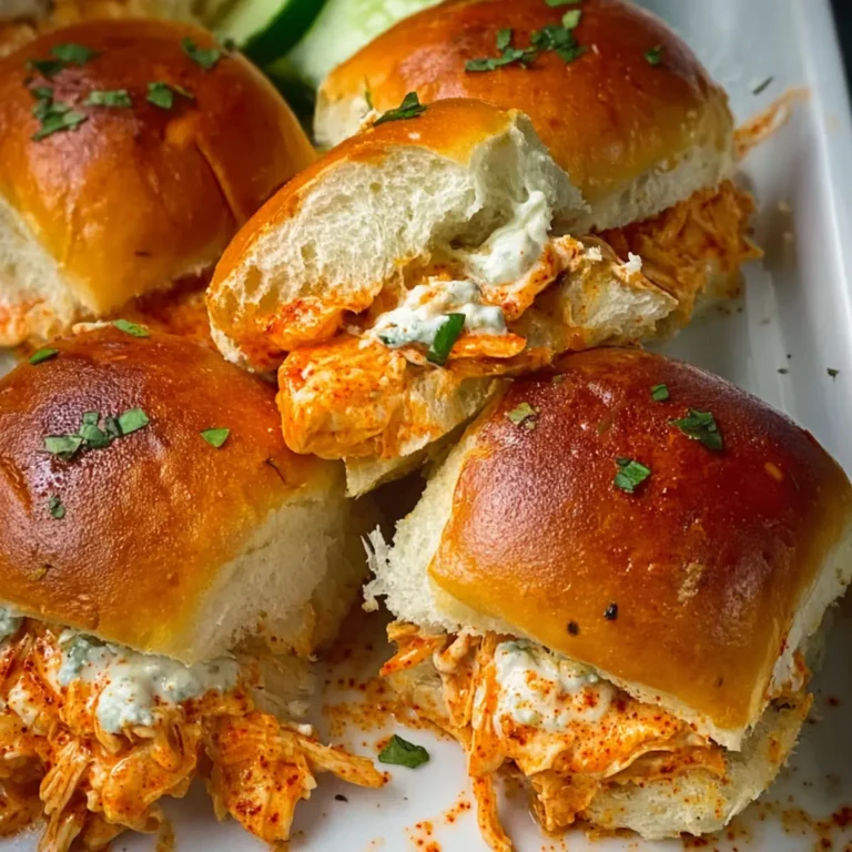 Spicy Buffalo Chicken Sliders