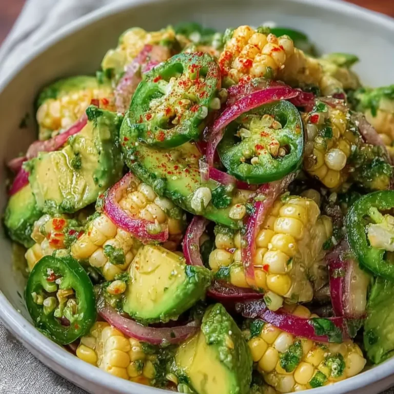 Spring Avocado Corn Salad with Spicy Jalapeño Lime Dressing