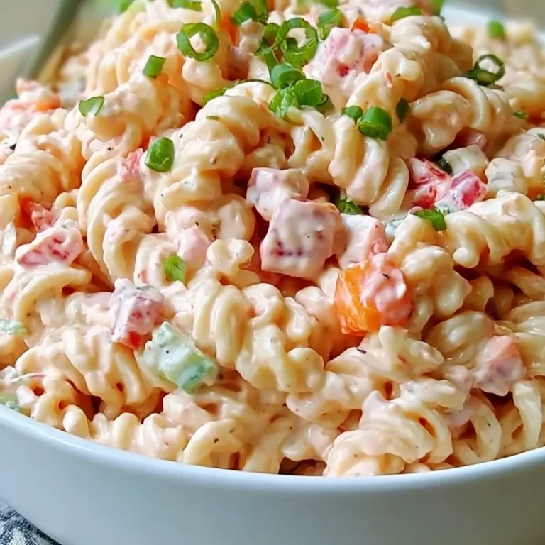 Creamy Pink Cadillac Pasta Salad