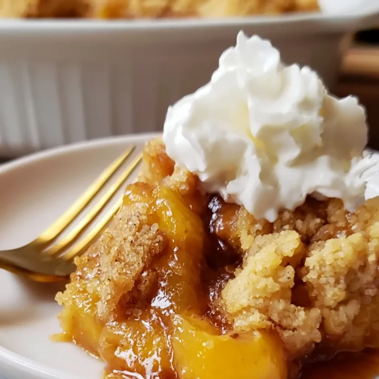 Crock Pot Peach Cobbler