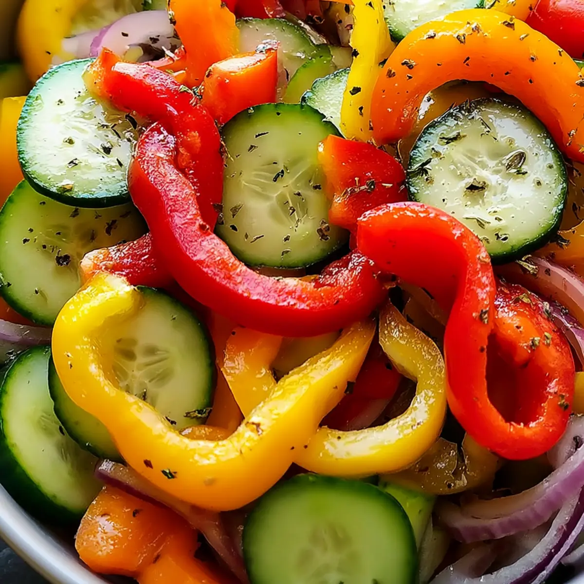 Cucumber Sweet Pepper Salad