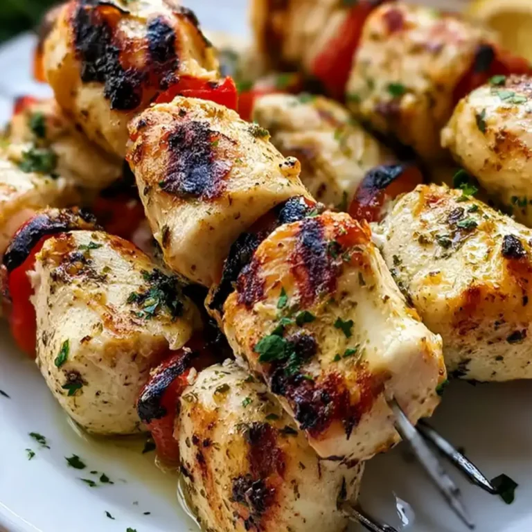 Greek Marinated Chicken Kabobs