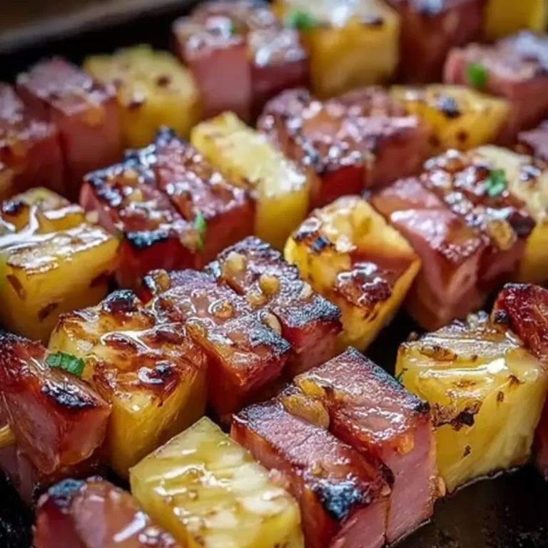 Hawaiian Ham and Pineapple Skewers