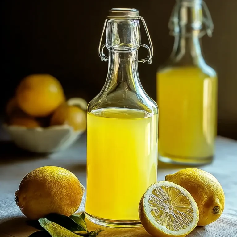 Homemade Limoncello