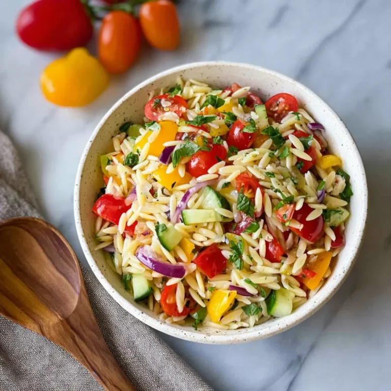 Rainbow Orzo Salad