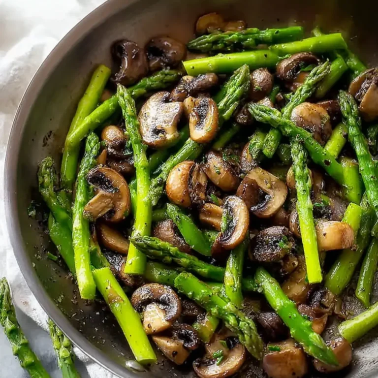 Sauteed Asparagus and Mushrooms