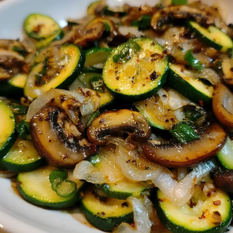Sauteed Zucchini Mushrooms And Onions