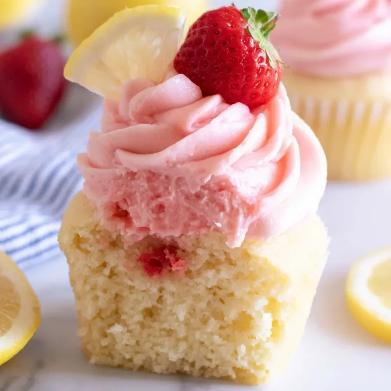 Strawberry Lemonade Cupcakes