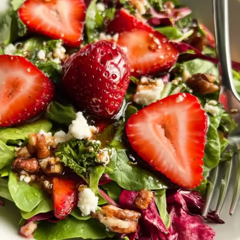 Strawberry Salad with Vinaigrette Dressing