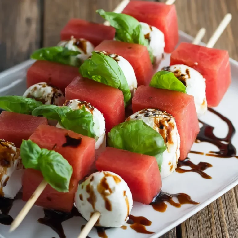 Watermelon Caprese Skewers