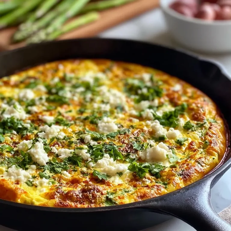 Cheesy Cast Iron Skillet Frittata