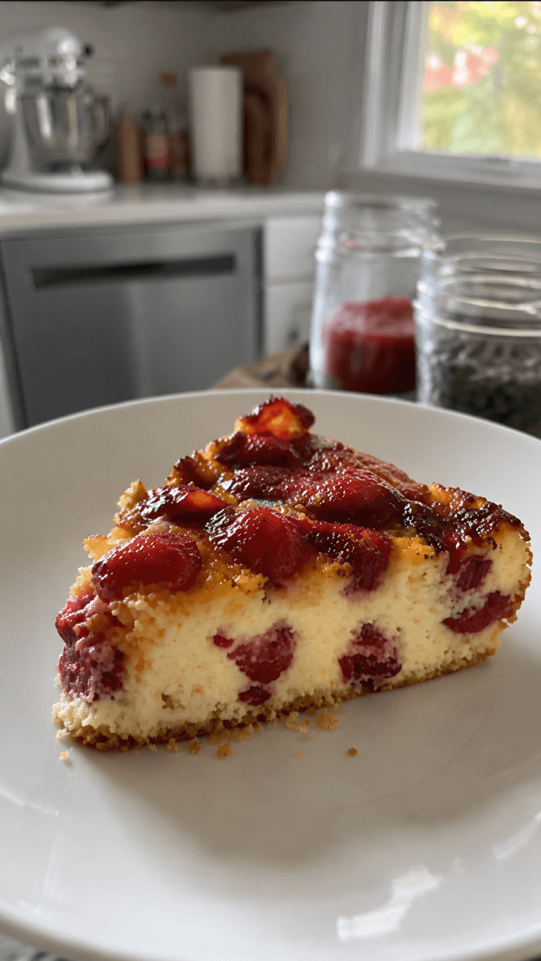 Strawberry Cheesecake Dump Cake