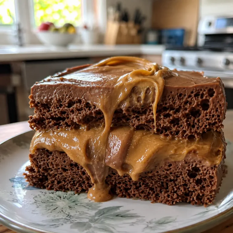 3-Ingredient Frozen Chocolate Peanut Butter Cloud Cake