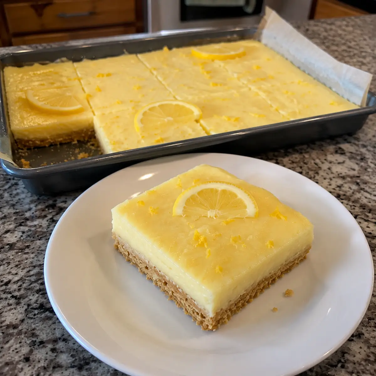 3-Ingredient No-Bake Lemon Bars