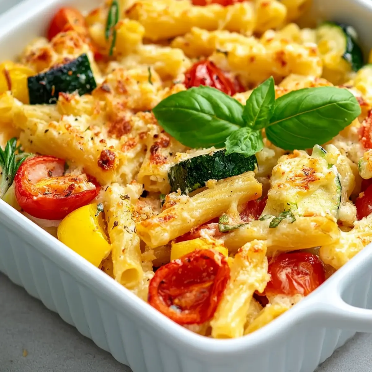 Baked Feta Pasta with Vegetables