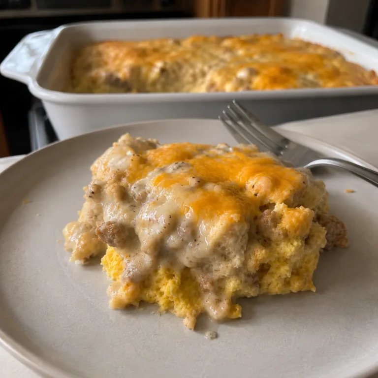 Biscuit and Gravy Casserole