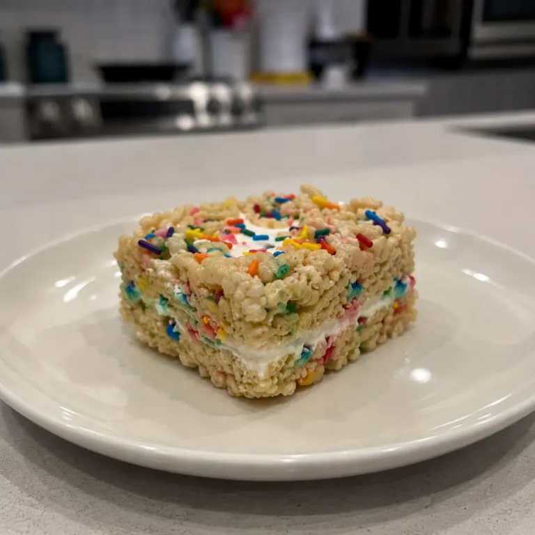 Cake Batter Rice Krispies Treats