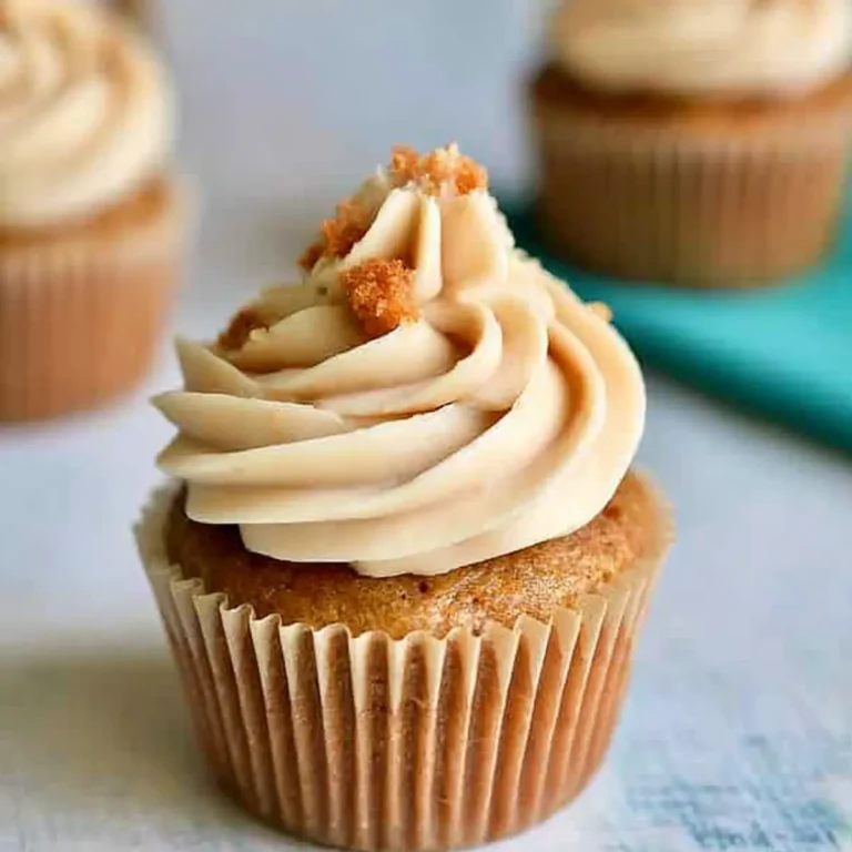 Carrot Cake Cupcake with Brown Sugar Cream Cheese Frosting