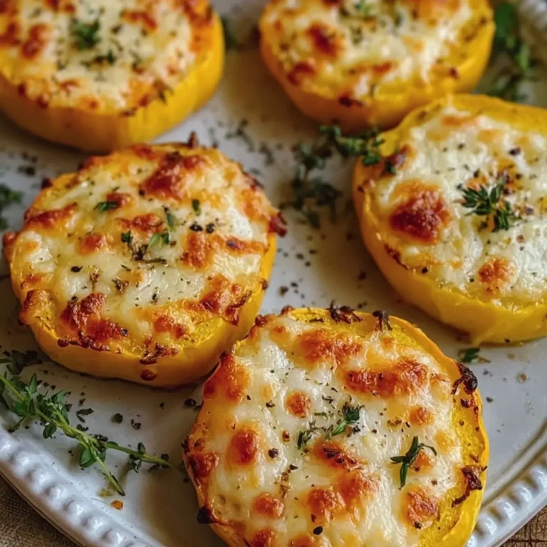 Cheesy Baked Squash Rounds