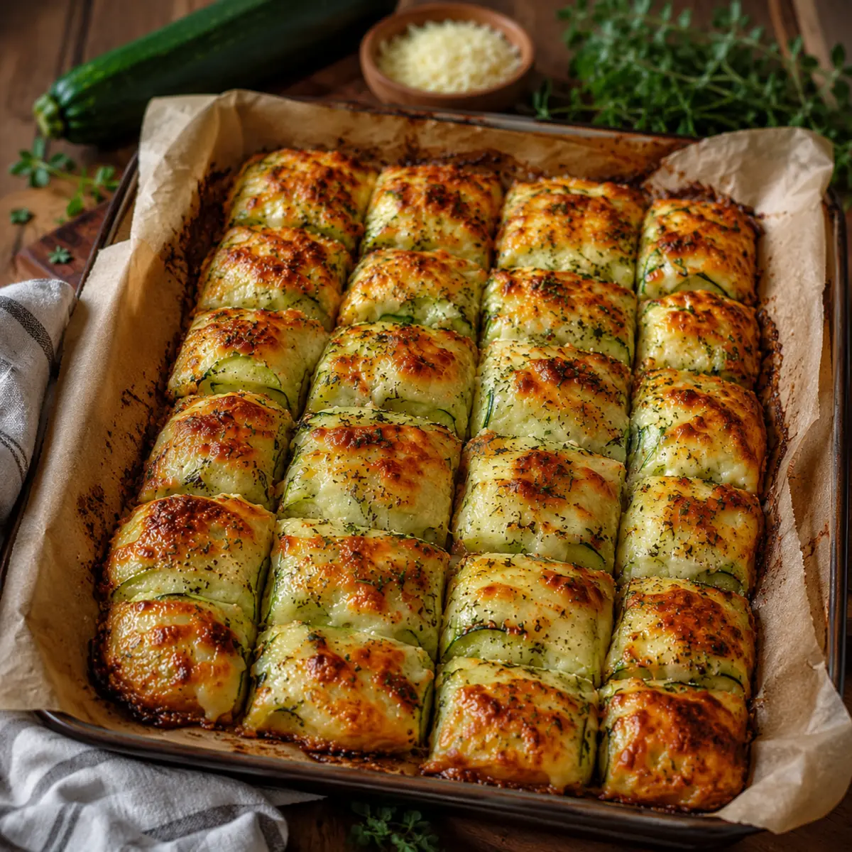 Cheesy Zucchini Breadsticks