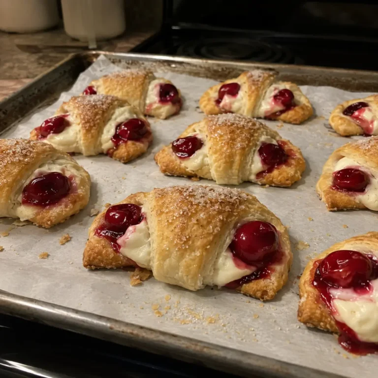 Cherry Cream Cheese Crescent Rolls