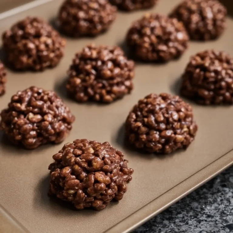 Chocolate Peanut Butter Rice Krispie Clusters