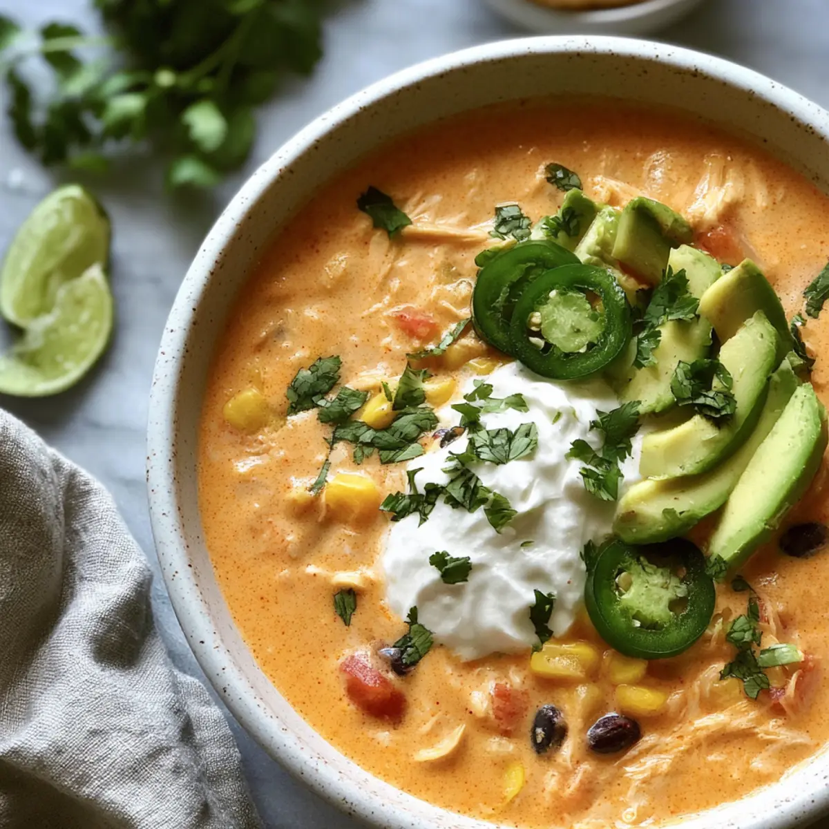 Creamy Chicken Enchilada Soup