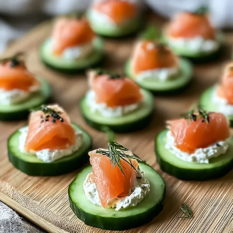 Cucumber Smoked Salmon Bites