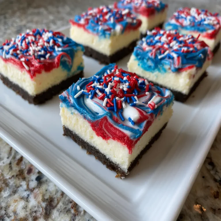 Easy 4th of July Cheesecake Bars