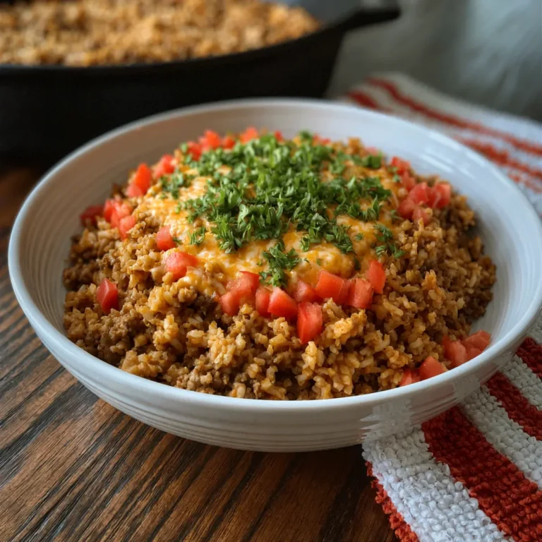 Easy Queso Taco Rice