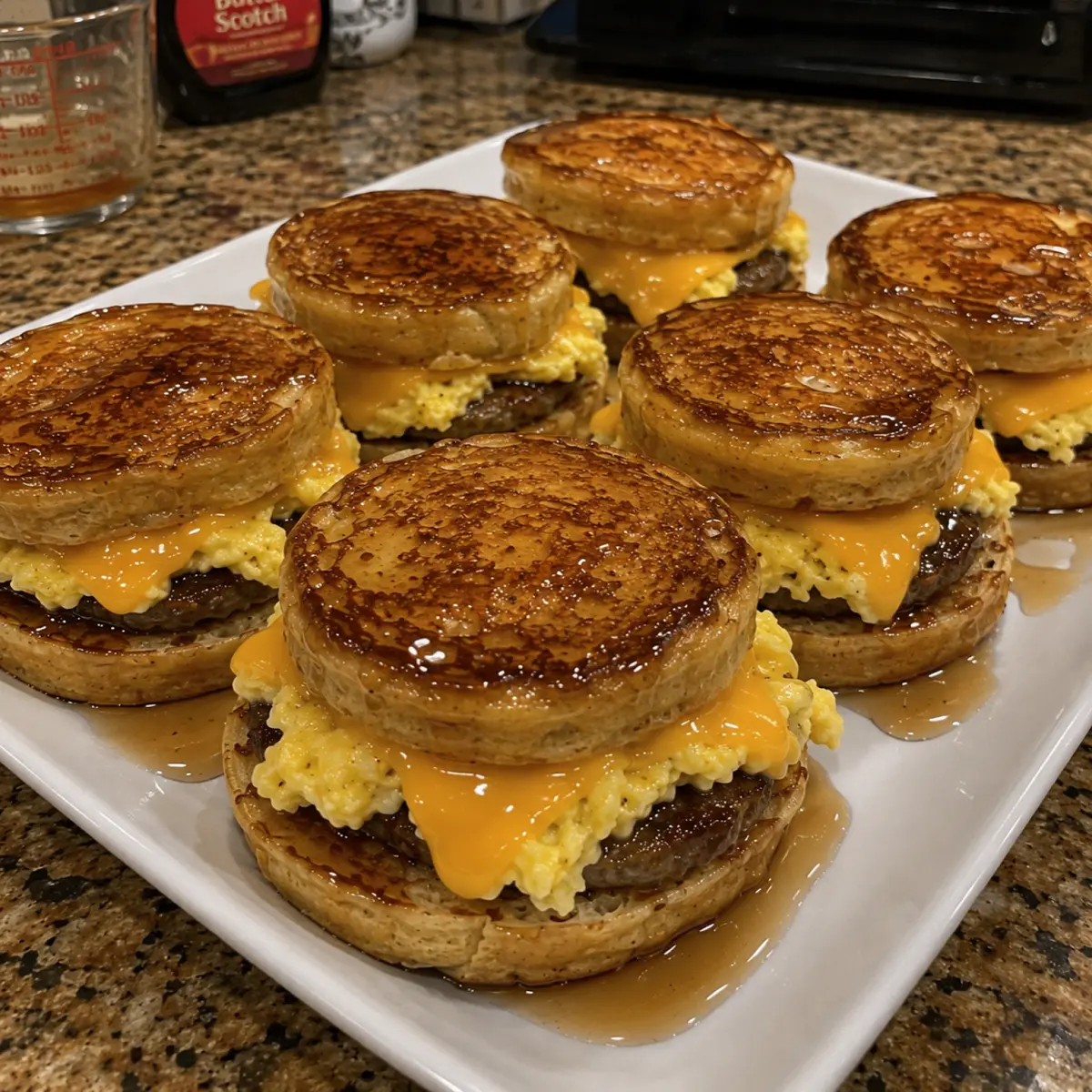 French Toast Sausage Breakfast Sliders
