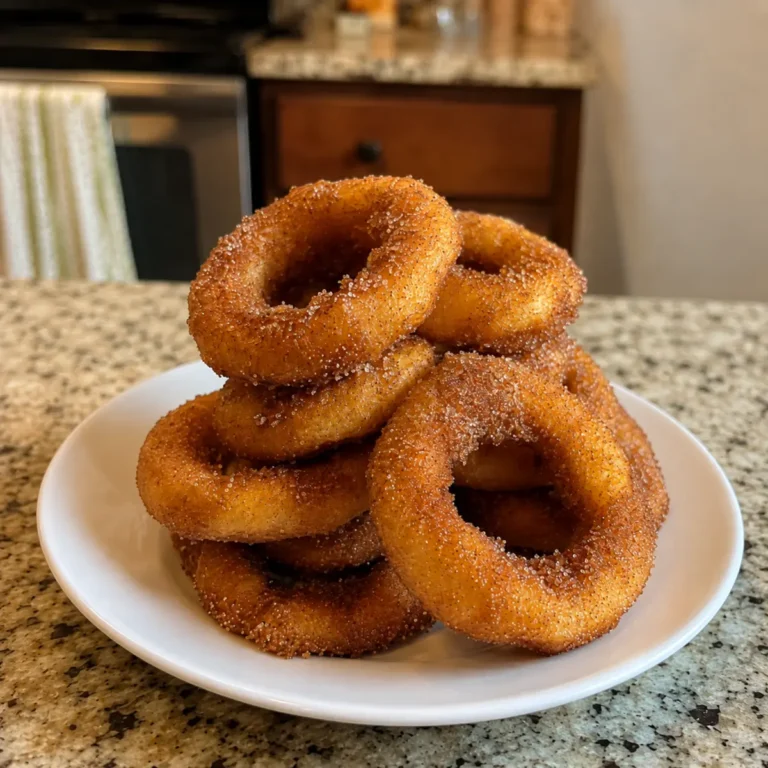 Fried Cinnamon-Sugar Apple Rings