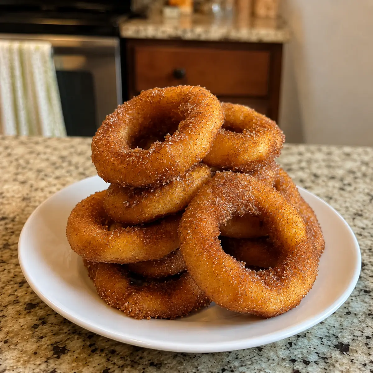 Fried Cinnamon-Sugar Apple Rings
